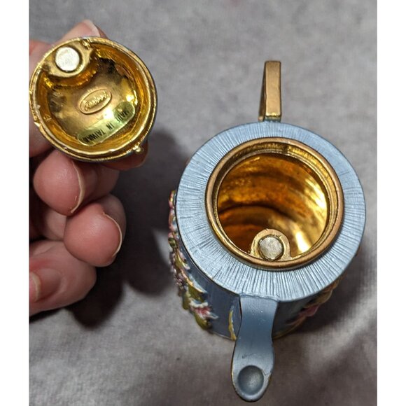 Vintage Cottagecore Collectible Mini Teapot Figure by Rucinni - Picture 12 of 12